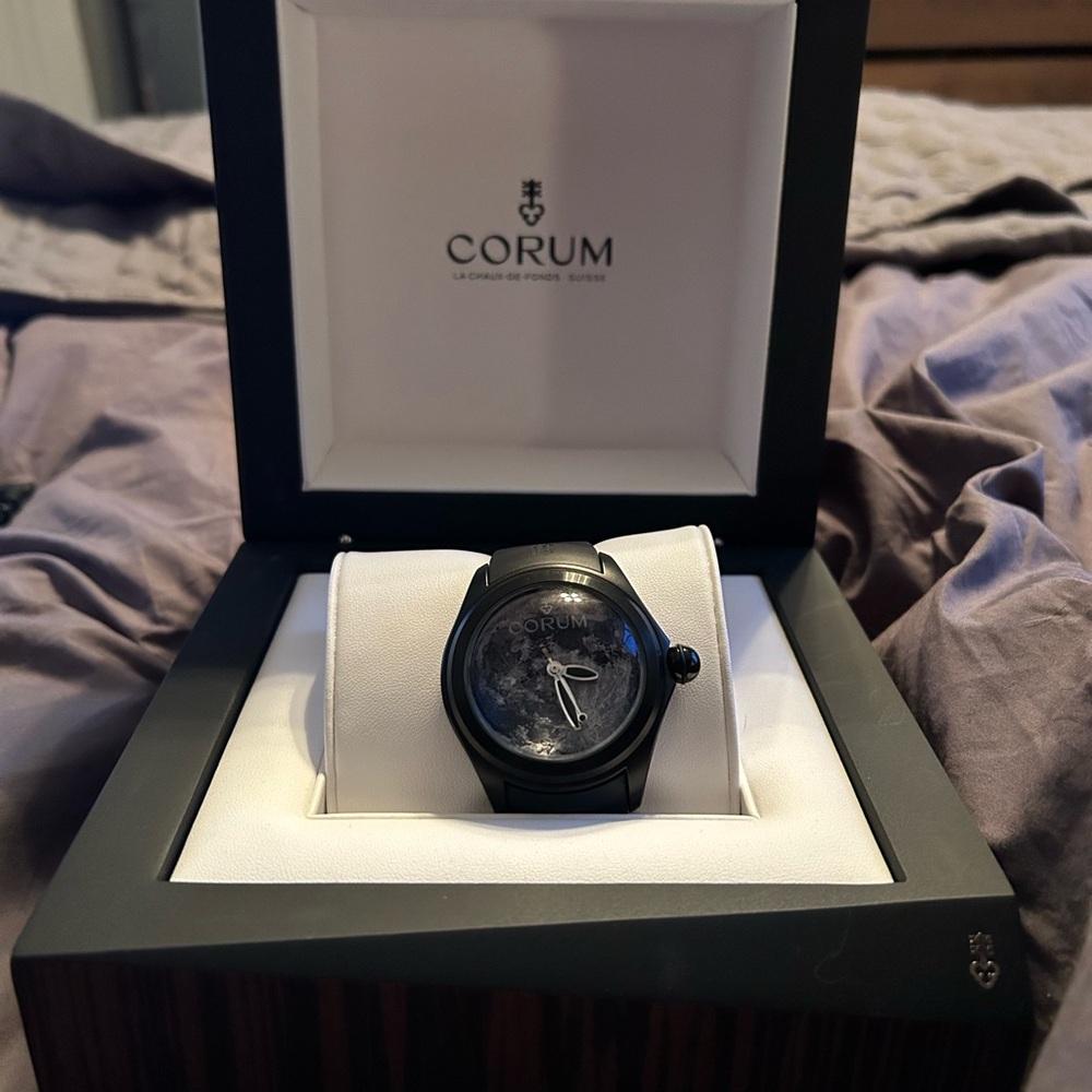 Corum Bubble Moon Black Watch